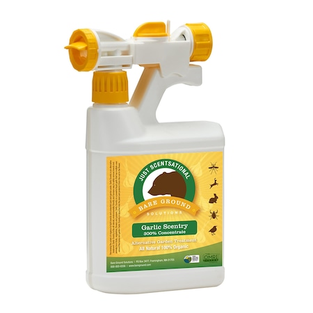 Just Scentsational Garlic Scentry Concentrate One Quart with Mixing Hose End Sprayer by Bare Ground GCS-32HES